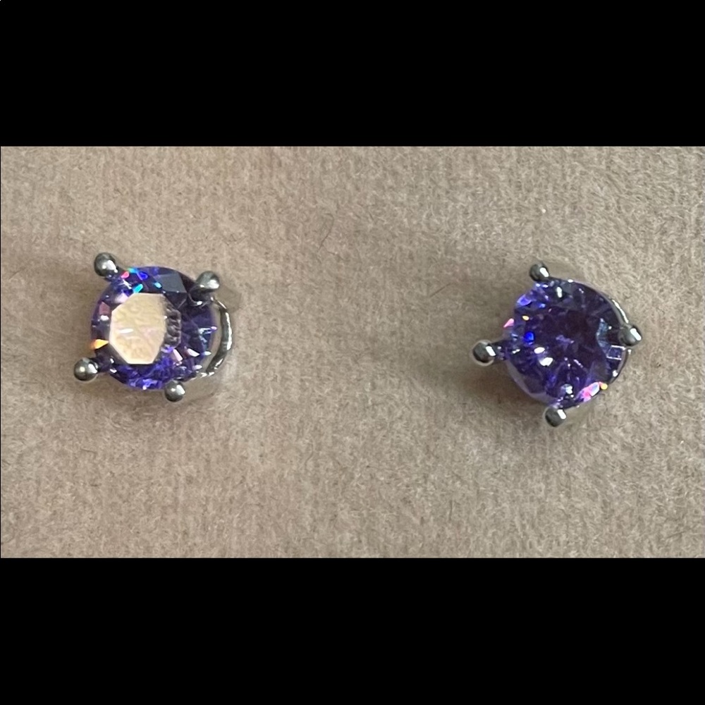 18K White gold plated Earrings